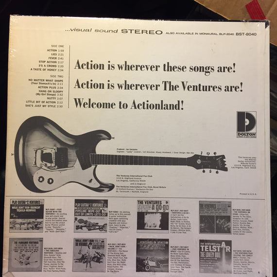 The Ventures : Where The Action Is (LP, Album, Ind)