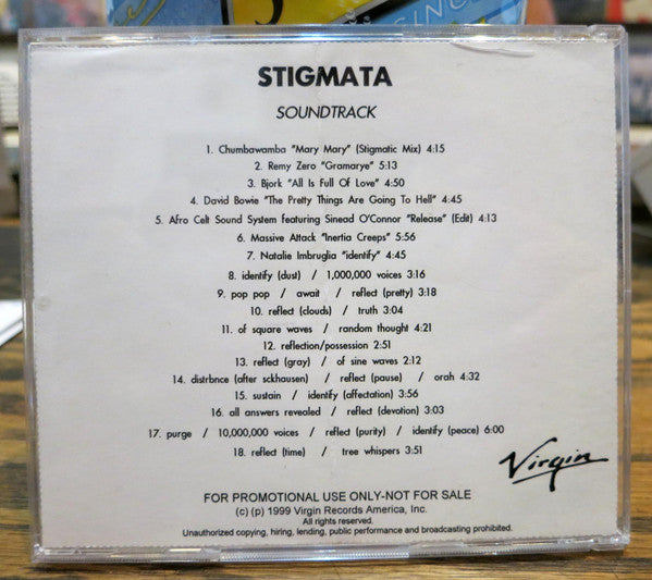 Various : Stigmata (Music From The MGM Motion Picture Soundtrack) (CDr, Comp, Promo)