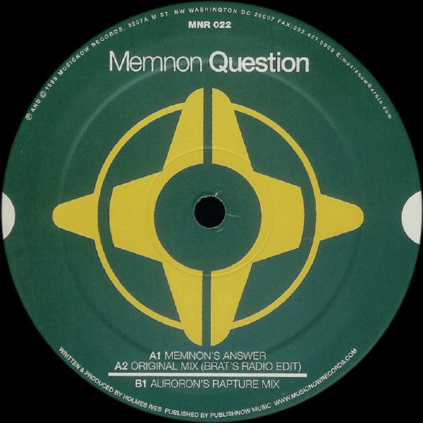 Memnon : Question (12", Sti)