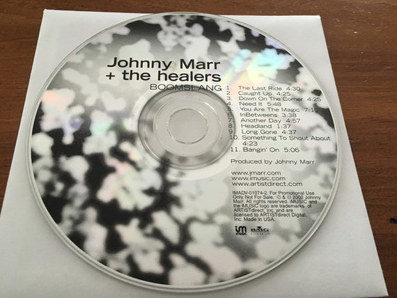 Johnny Marr + The Healers (2) : Boomslang (CD, Album, Promo)