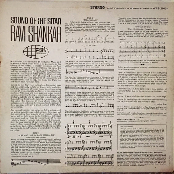 Ravi Shankar, Alla Rakha : Sound Of The Sitar (LP)