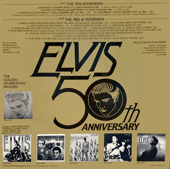 Elvis Presley : The Elvis Presley Interview Record  - An Audio Self Portrait (LP, Comp, Promo)