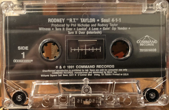 Rodney "R.T." Taylor* : Soul 4-1-1 (Cass, Album)