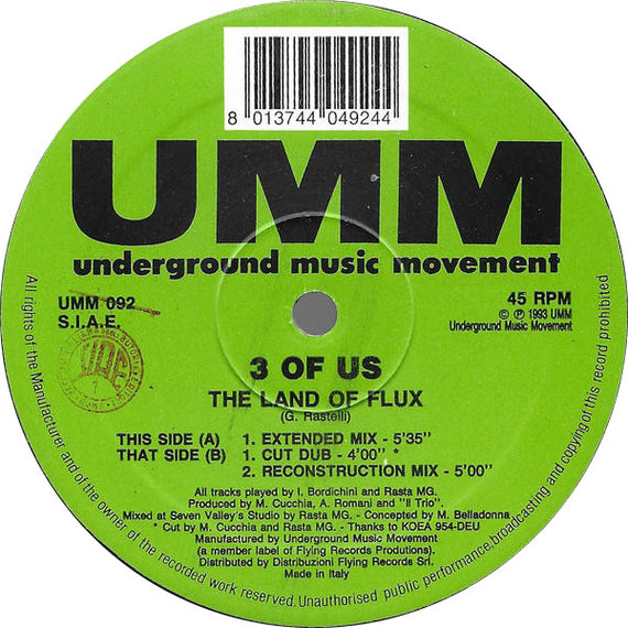 3 Of Us : The Land Of Flux (12")