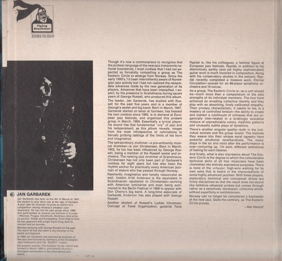 George Russell Presents The Esoteric Circle : The Esoteric Circle (LP, Album)