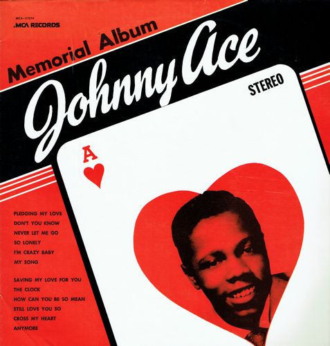 Johnny Ace : Memorial Album (LP, Comp, RE, Pin)