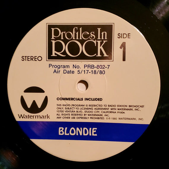 Blondie : Profiles In Rock  (LP, Transcription)