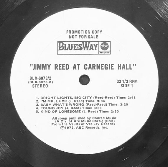 Jimmy Reed : Jimmy Reed At Carnegie Hall / The Best Of Jimmy Reed (2xLP, Comp, Promo, RE, W/Lbl)