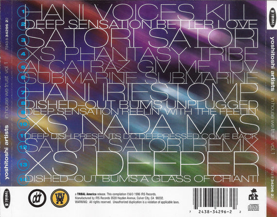 Dubfire & Sharam : Yoshitoshi Artists (In House We Trust Vol. 1) (CD, Mixed)