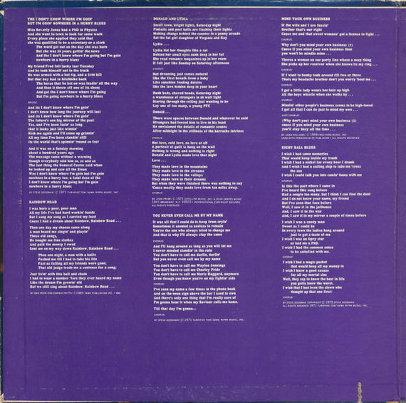 Steve Goodman : Steve Goodman (LP, Album, Mon)