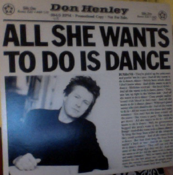 Don Henley : All She Wants To Do Is Dance (12", Promo)