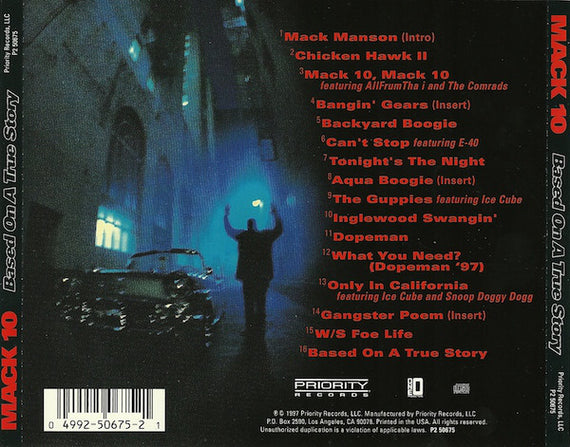 Mack 10 : Based On A True Story (CD, Album)
