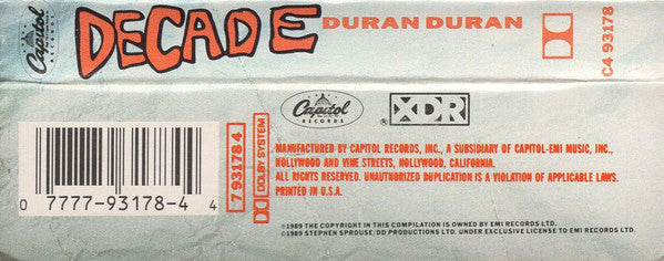 Duran Duran : Decade (Cass, Comp)
