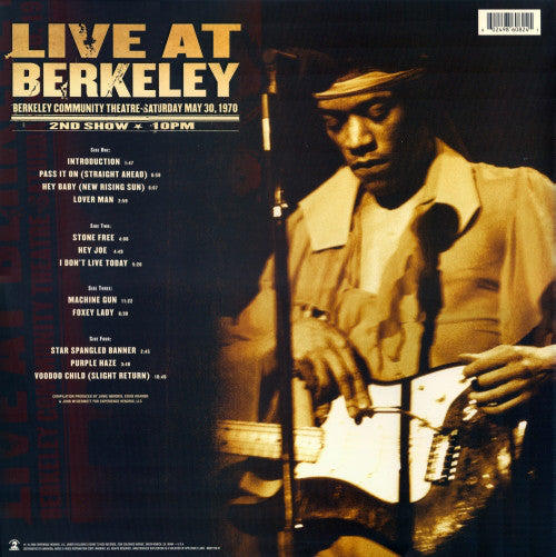 The Jimi Hendrix Experience : Live At Berkeley (2xLP, Album, 180)