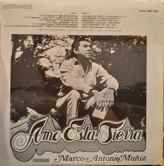 Marco Antonio Muñiz : Amo Esta Tierra (LP, Album)
