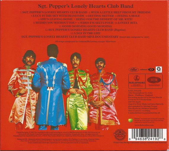 The Beatles : Sgt. Pepper's Lonely Hearts Club Band (CD, Album, Enh, RE, RM)