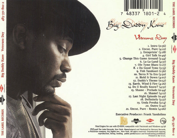 Big Daddy Kane : Veteranz Day (CD, Album, Enh)