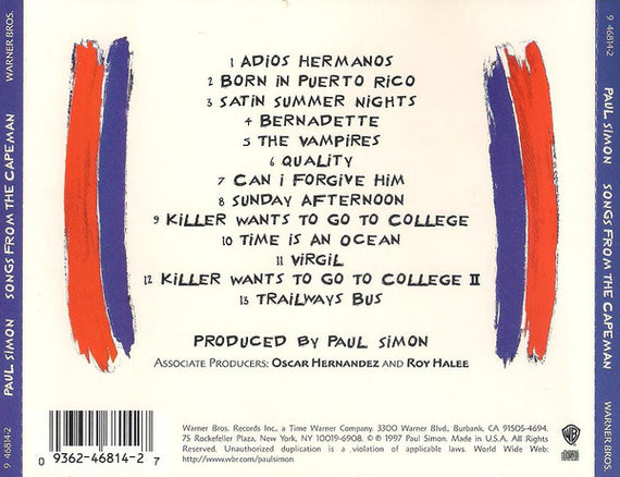 Paul Simon : Songs From The Capeman (CD, Album)