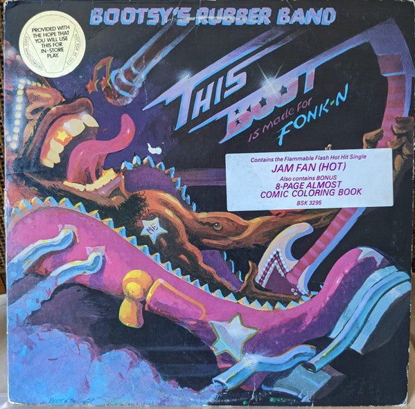 Bootsy's Rubber Band : This Boot Is Made For Fonk-n (LP, Album, Promo)