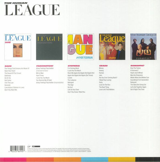 The Human League : The Virgin Years (Box, Comp, Ltd + LP, Album, RE, Tur + LP, MiniAlbu)
