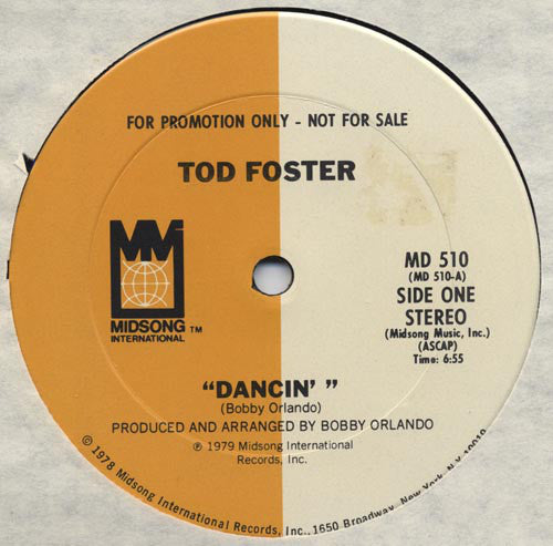 Tod Foster : Dancin' (12", Promo)