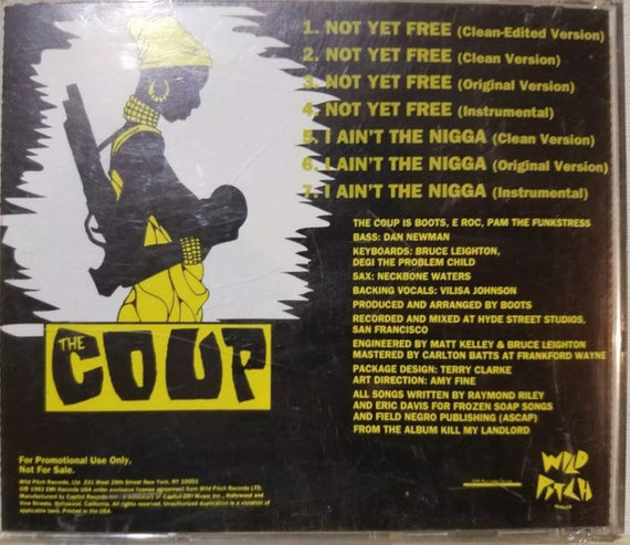 The Coup : Not Yet Free (CD, Single, Promo)