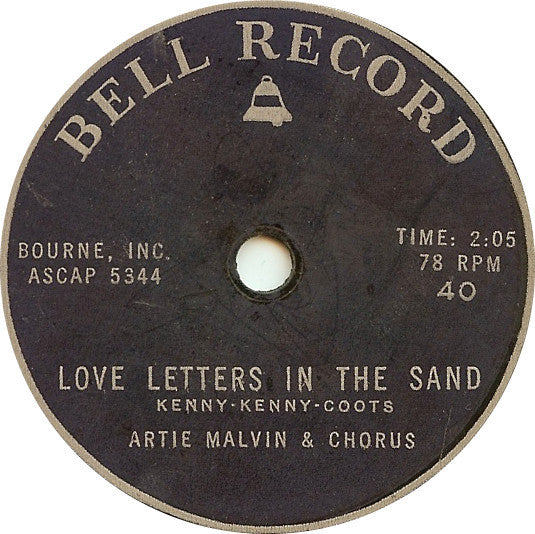 Artie Malvin & Chorus / Jimmy Carroll : Love Letters In The Sand / So Rare (7")