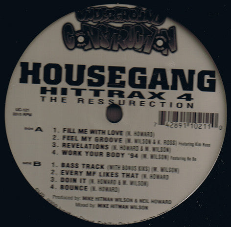 The House Gang : Hittrax 4 - The Ressurection (12", EP)