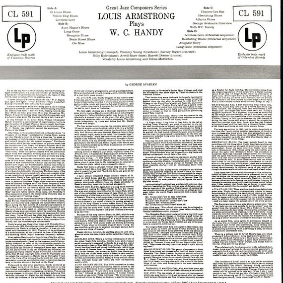 Louis Armstrong : Plays W.C. Handy (2xLP, Mono, RM, 180)