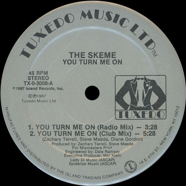 The Skeme : You Turn Me On (12")
