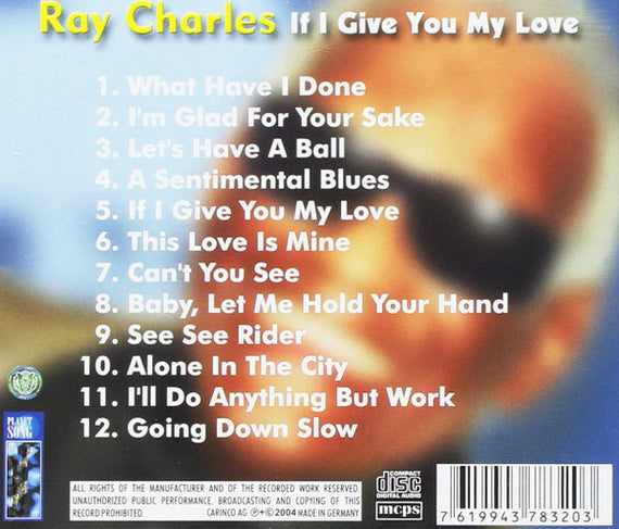 Ray Charles : If I Give You My Love (CD, Comp)