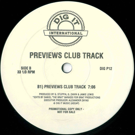Bali Hu / Platinum : We'll Do What Ever We Want / Previews Club Track (12", Promo)