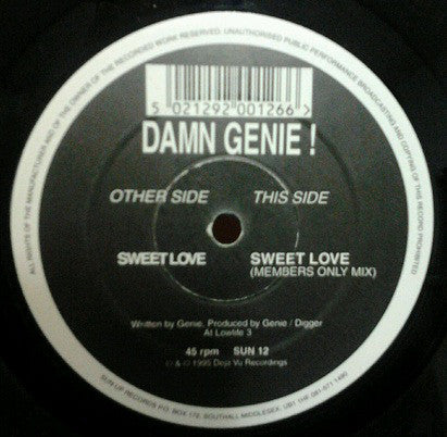 Damn Genie! : Sweet Love (12")