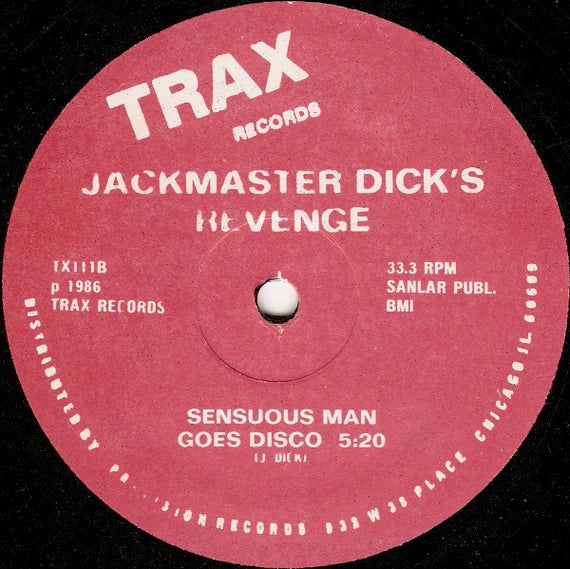 Jackmaster Dick : Sensuous Woman Goes Disco (12", Red)