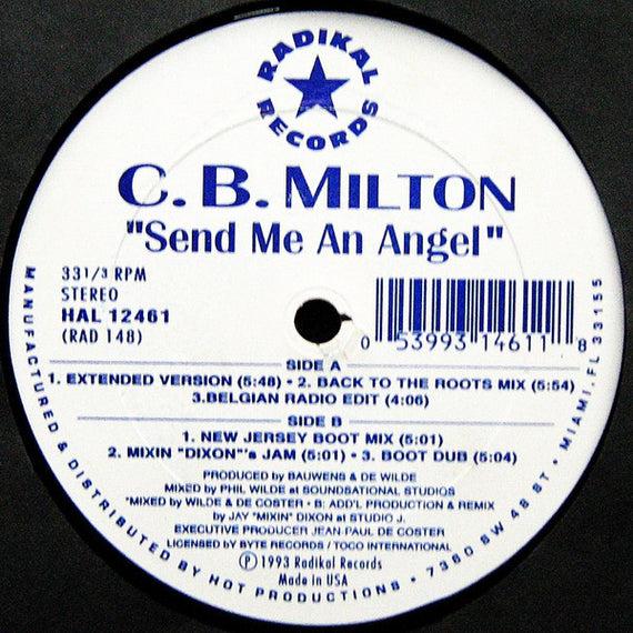 CB Milton : Send Me An Angel (12")