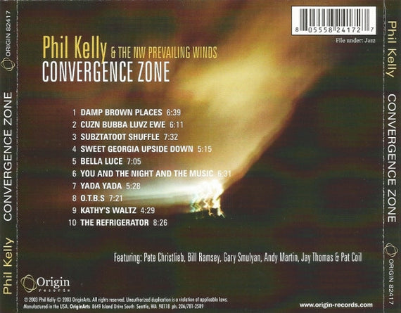 Phil Kelly & The NW Prevailing Winds* : Convergence Zone (CD)