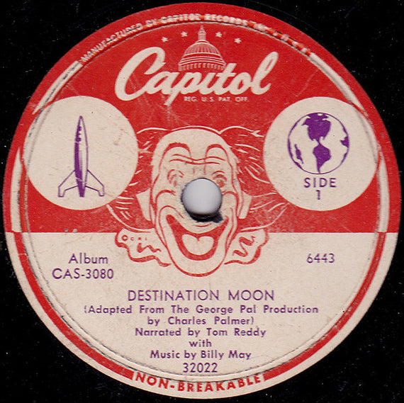 Charles Palmer, Tom Reddy With Billy May : Destination Moon (Shellac, 10")