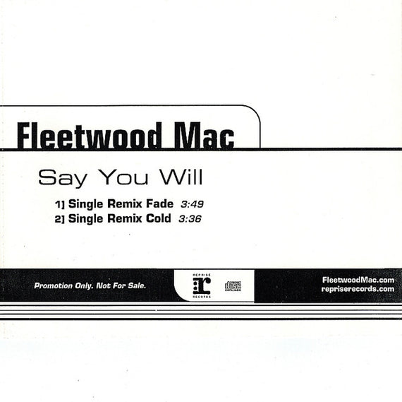 Fleetwood Mac : Say You Will (CD, Single, Promo)