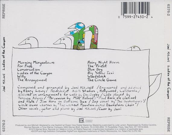 Joni Mitchell : Ladies Of The Canyon (HDCD, Album, RE, RM)