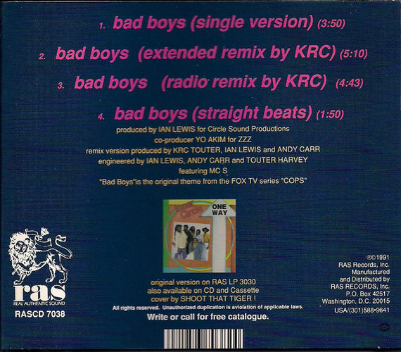 Inner Circle : Bad Boys (CD, Maxi)