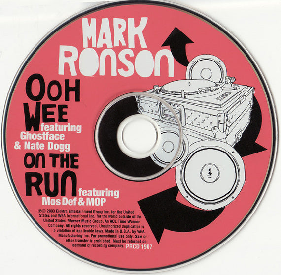 Mark Ronson : Ooh Wee / On The Run (CD, Single, Ltd, Promo)