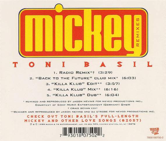 Toni Basil : Mickey (Remixes) (CD, Maxi)