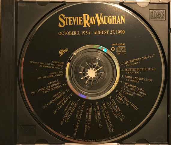 Stevie Ray Vaughan & Double Trouble : October 3, 1954 - August 27, 1990 (CD, Comp, Promo)