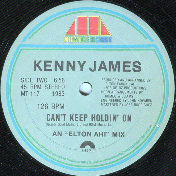 Kenny James : Gimme A Little Sign / Can't Keep Holdin' On (12")
