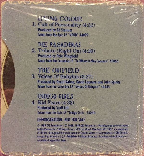 Various - In Your Ear - The CBS Records CD3 Sampler (CD, Mini, Promo ...