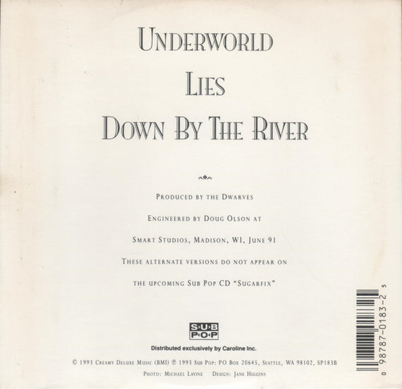 Dwarves : Underworld / Lies / Down By The River (CD, Maxi, Car)