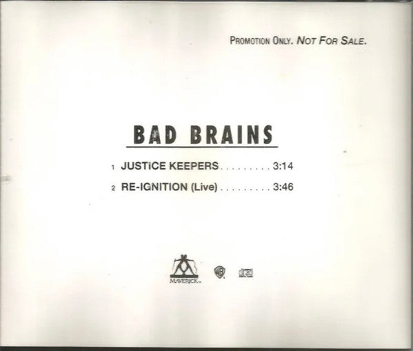 Bad Brains : Justice Keepers (CD, Single, Promo)