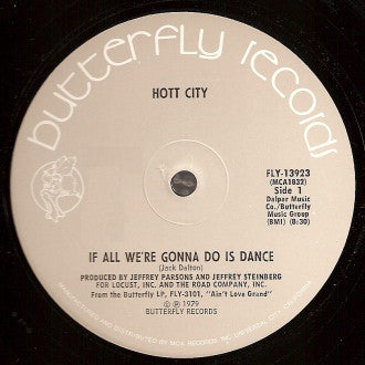 Hott City : If All We're Gonna Do Is Dance / I Took His Money (12")