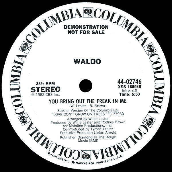 Waldo (4) : You Bring Out The Freak In Me (12", Promo)