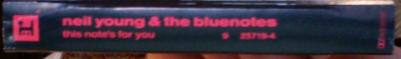Neil Young & The Bluenotes (5) : This Note's For You (Cass, Album, AR)